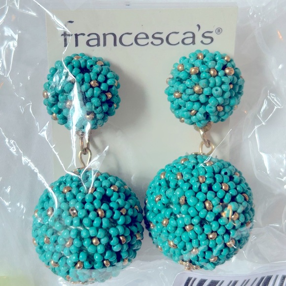 Harmony Beaded Flower Baubble Earrings - Picture 4 of 5